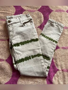 Jak & Peppar Girls Brushstroke Stripe Skinny Jeans size 6